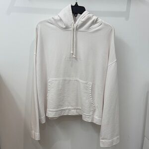 Acne Studios Off-White Cropped Hoodie Sz S